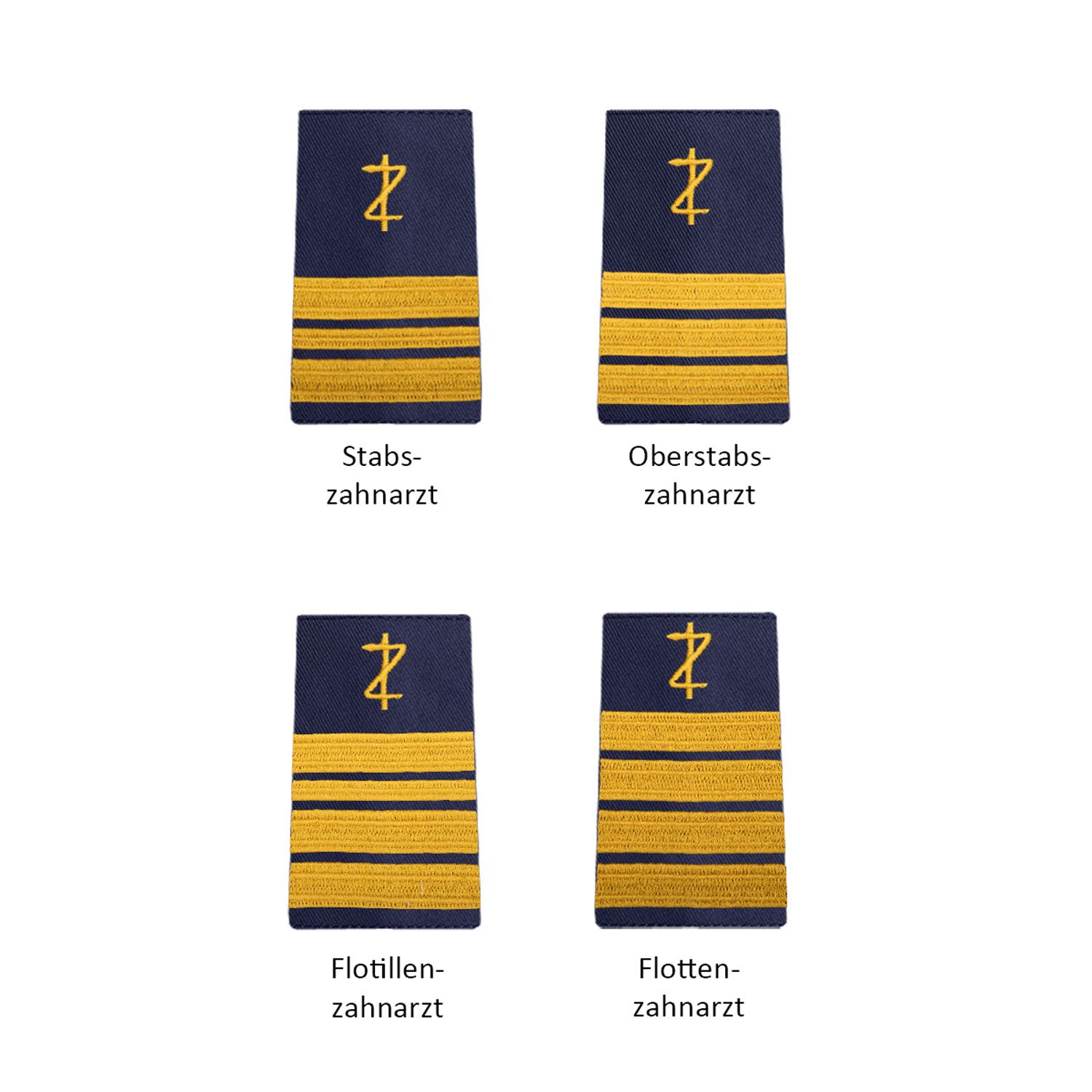 Bundeswehr Rangabzeichen Marine Zahnärzte