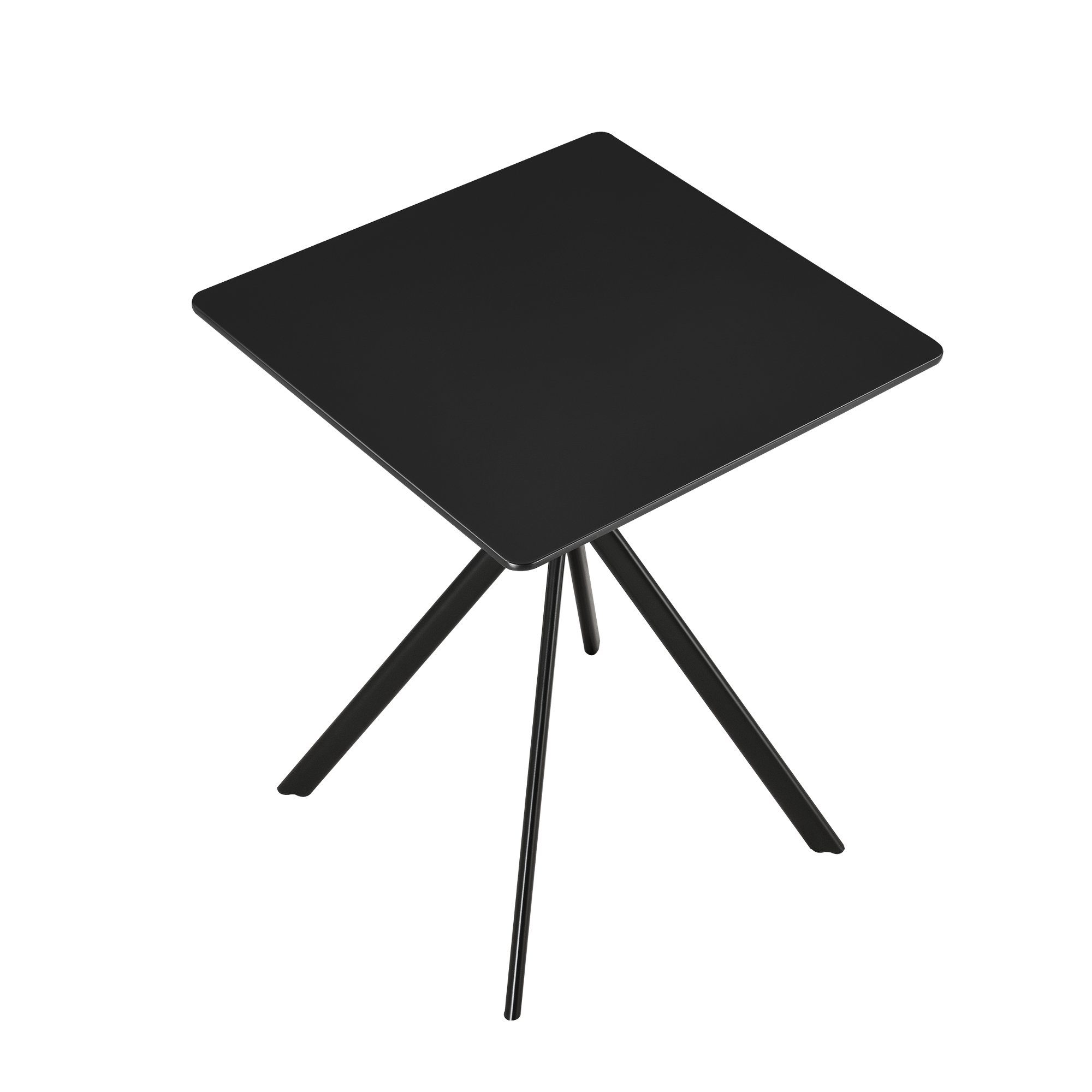 en.casa Esstisch, Ankara Küchentisch 60 x 60 x 75 cm Schwarz