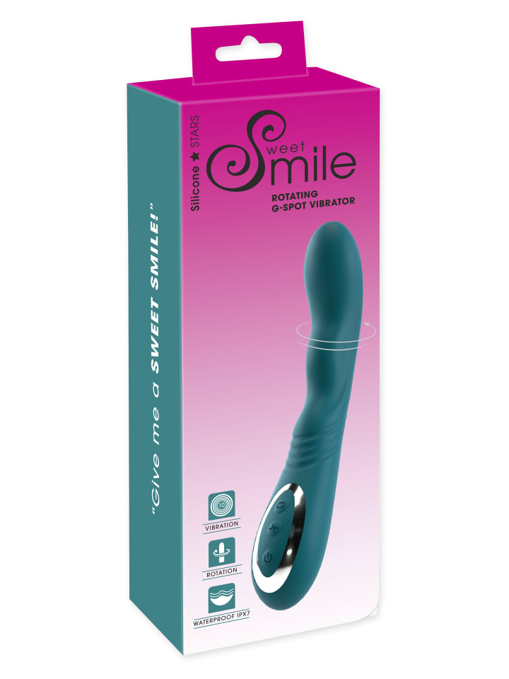 Sweet Smile Vibrator Rotating G-Spot Vibrator in grün günstig kaufen 22,5