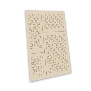 Selbstklebende Schablonen - Chequer S (4mm)