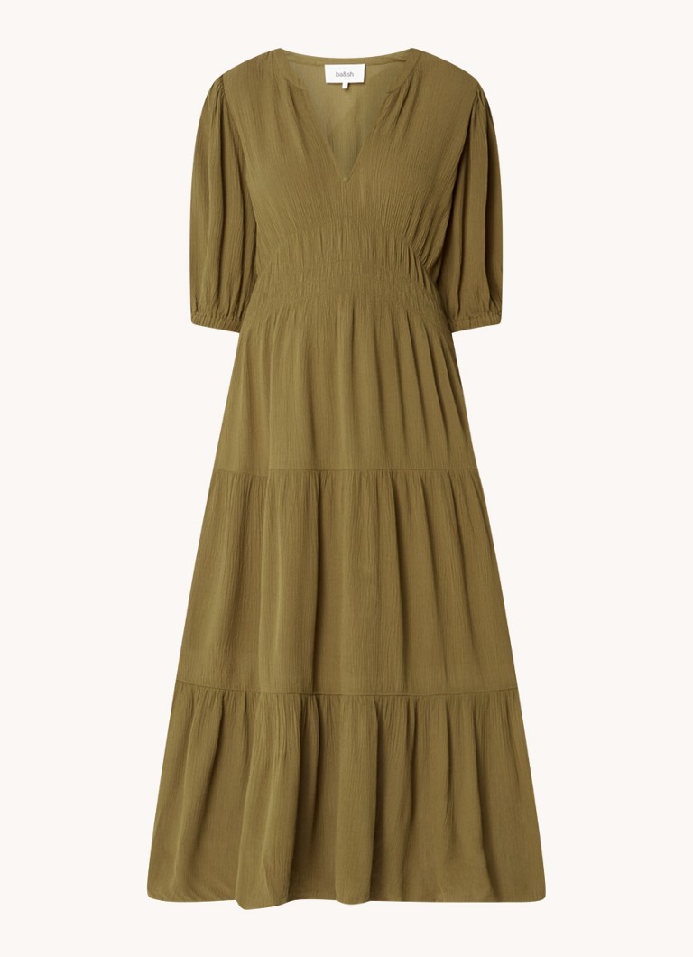 Vestido midi Norma de ba&sh con escote en V