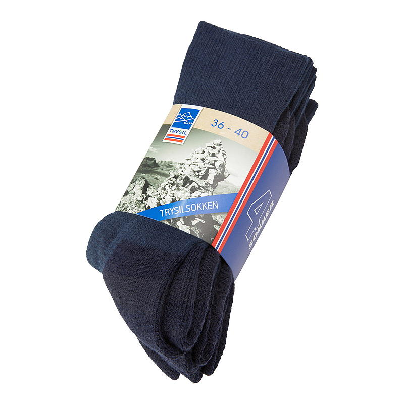 Trysil Trysilsokk 4-pk str 36/40 God og Varm