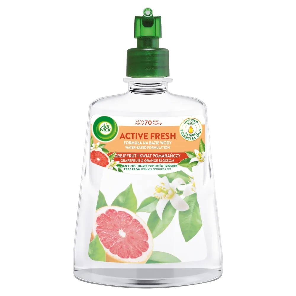 „Air Wick Active Fresh“ papildymas, greipfrutų ir apelsinų žiedų