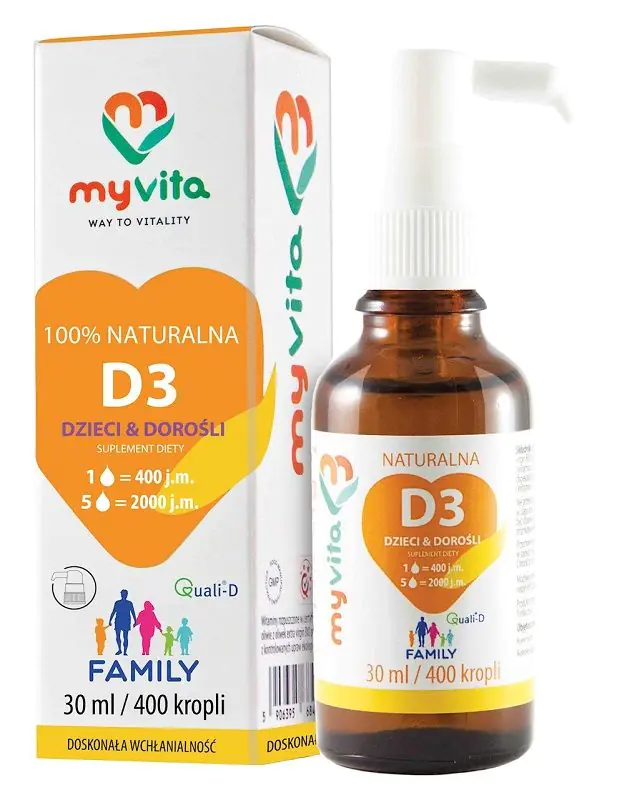 Kapi vitamina D3 za djecu i odrasle 30 ml