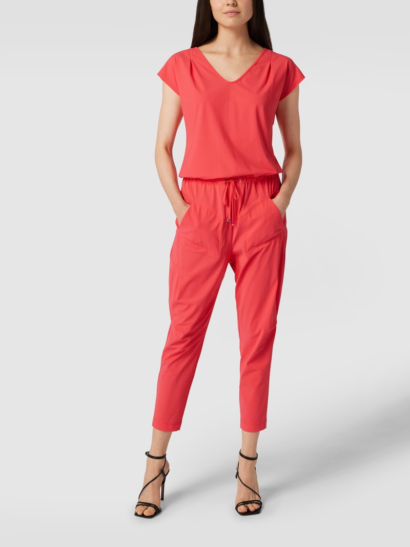 Jumpsuit mit seitlichen Eingrifftaschen Modell GIRA JUMPY in koralle