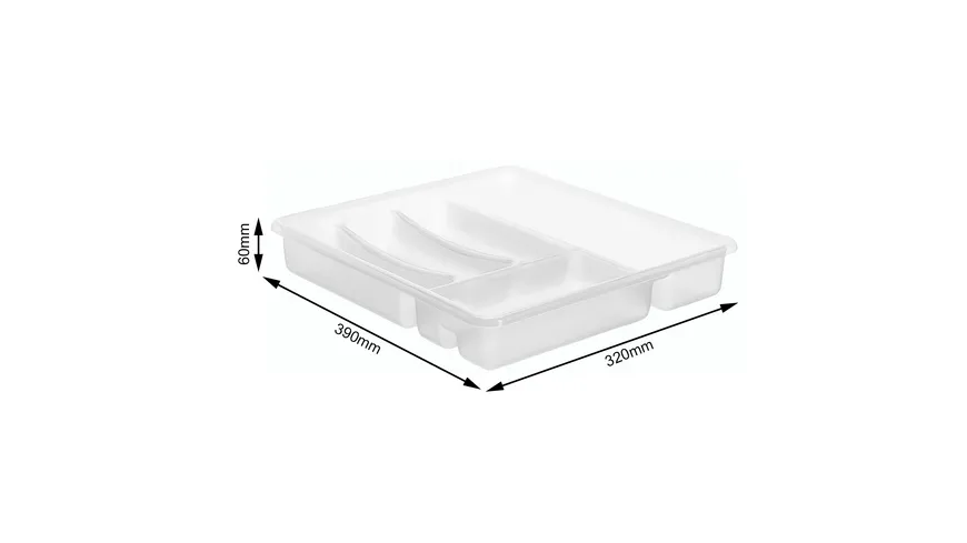rotho Besteckkasten Basic 6 Fächer anthrazit