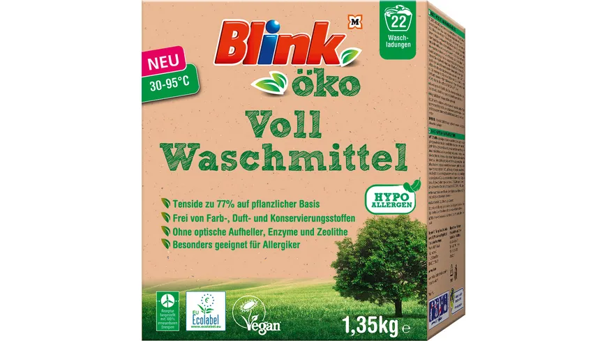 Blink Öko Voll Waschmittel 22 WL 1.35 kg