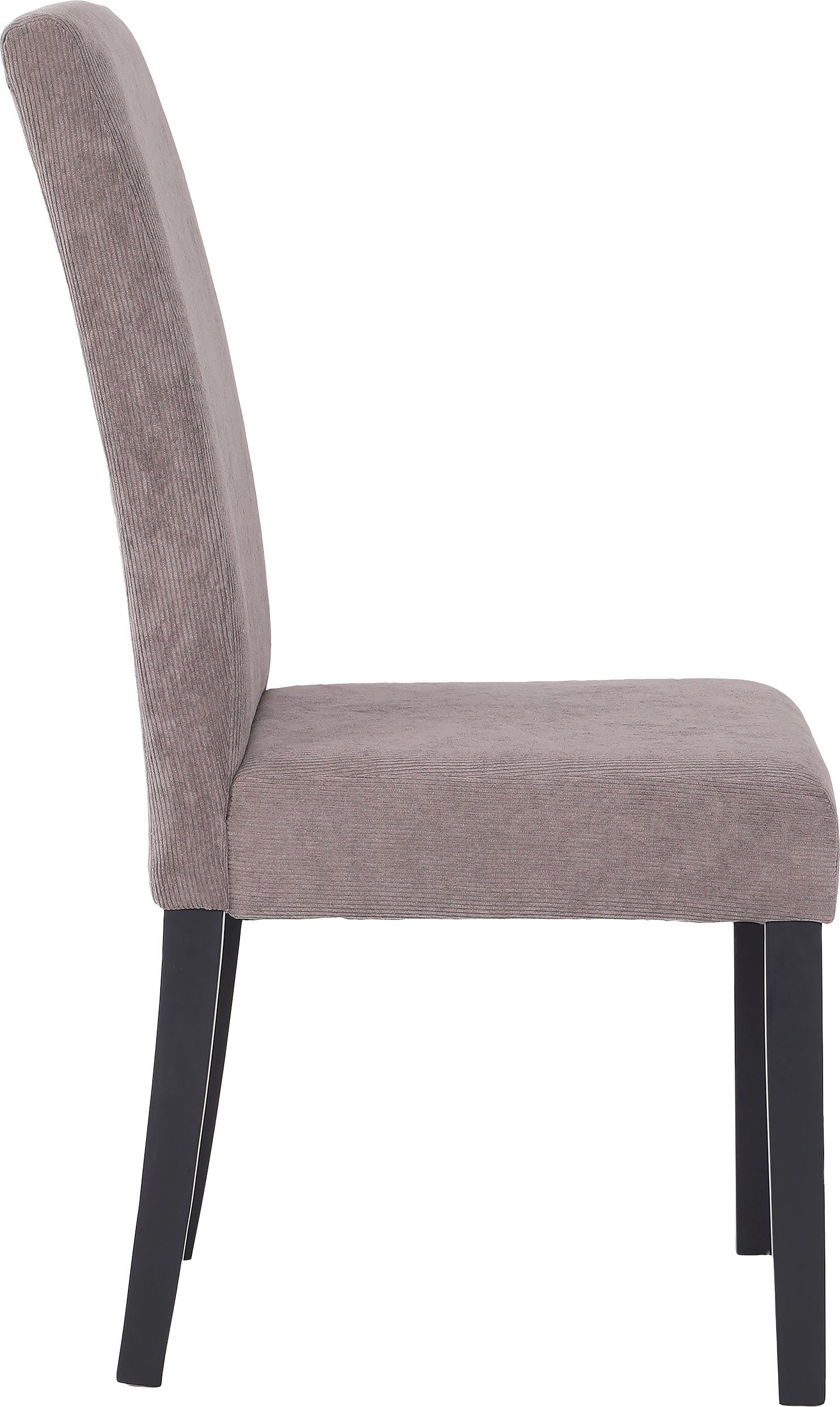 byLIVING Polsterstuhl Silvio (Set, 2 St), Bezug in Cord oder Samt, Massivholzbeine