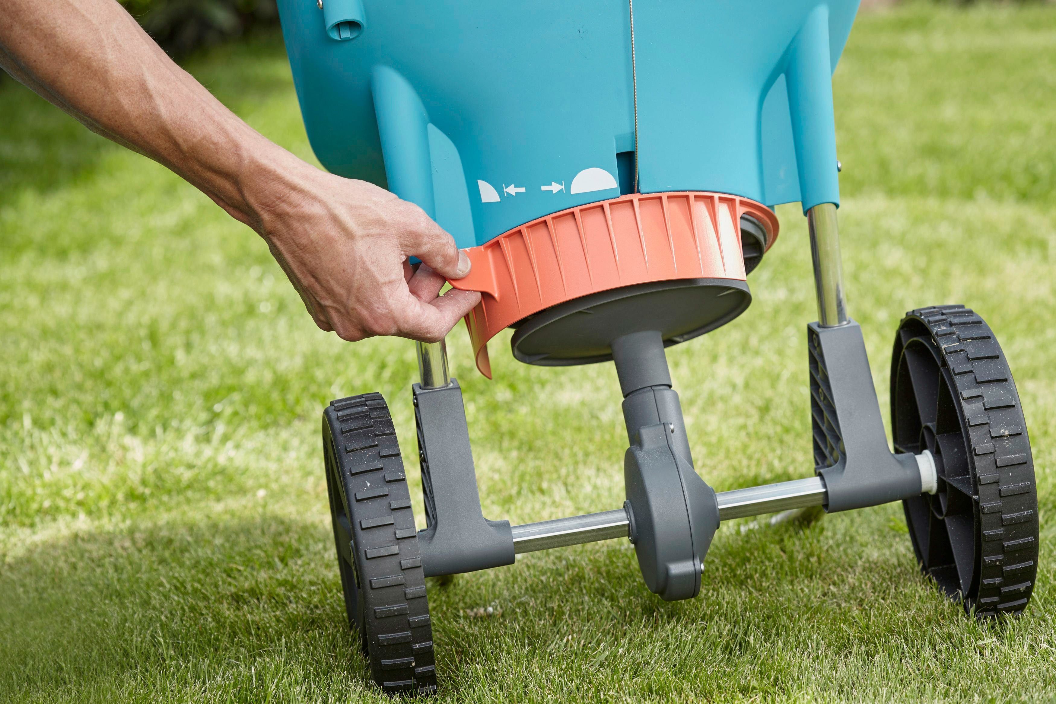 GARDENA Streuwagen 00436-20, 600 cm Arbeitsbreite, 18 l Füllmenge