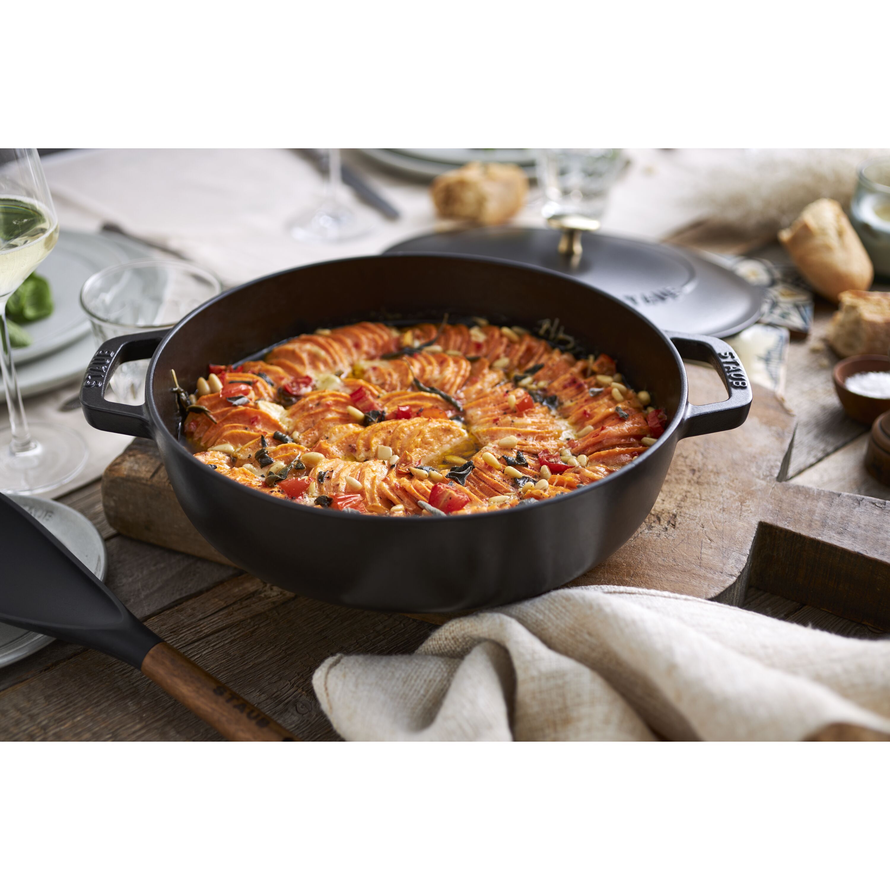 Bräter mit Chistera Drop-Structure 28 cm, Gusseisen