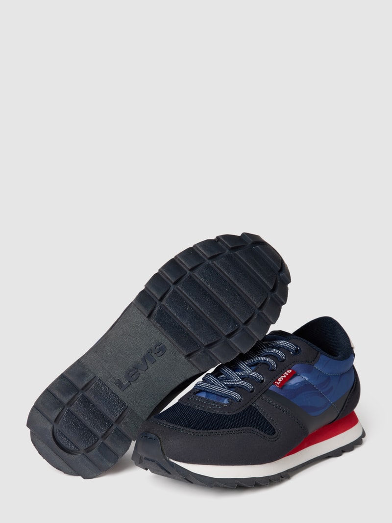 Sneaker mit grafischem Muster Modell 'ALEX S' in marineblau