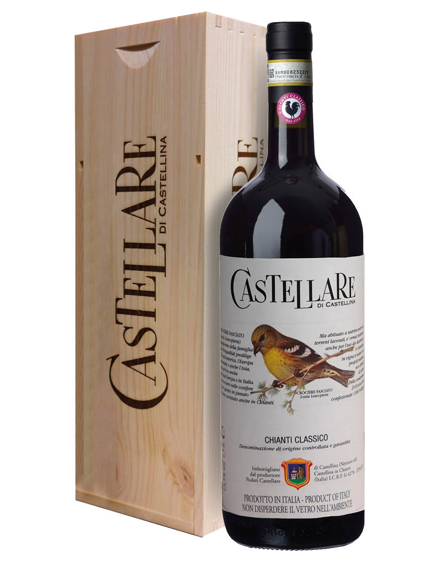 Chianti Classico DOCG 2022 Castellare di Castellina Magnum 1,5 ℓ, Caisse bois
