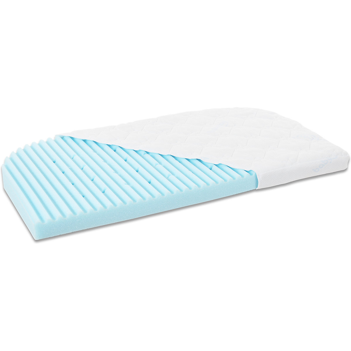 Matratze Medicott Wave für babybay Maxi und Boxspring, blau