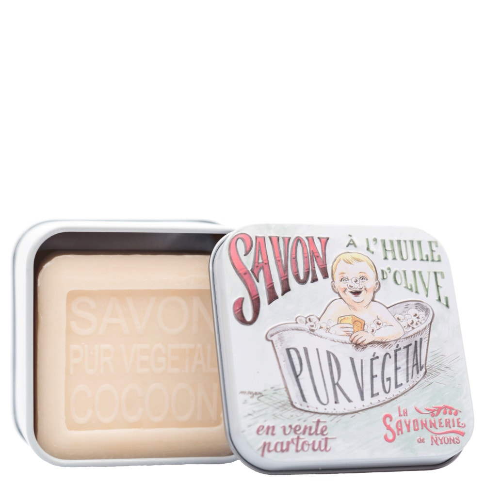 La savonnerie de nyons Savon 100g Cocoon et Boîte Métal Bain Savon