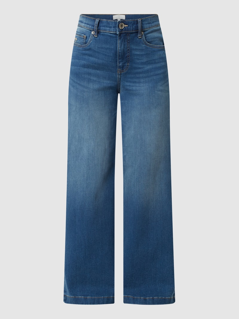 Wide Leg Jeans mit Stretch-Anteil in blau