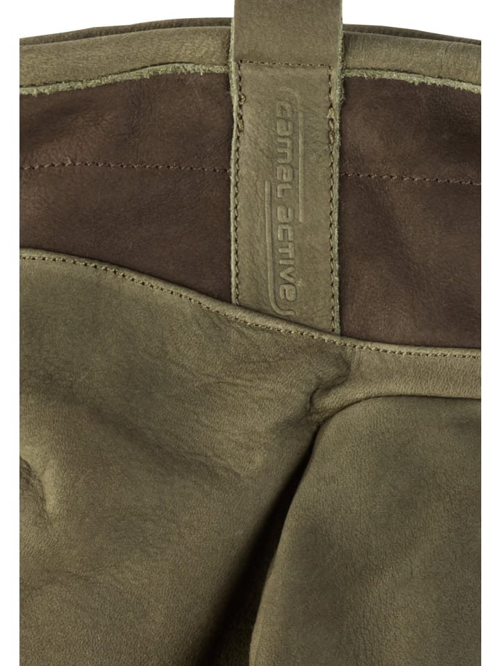 Camel Active Lederhandschuhe in Khaki günstig kaufen