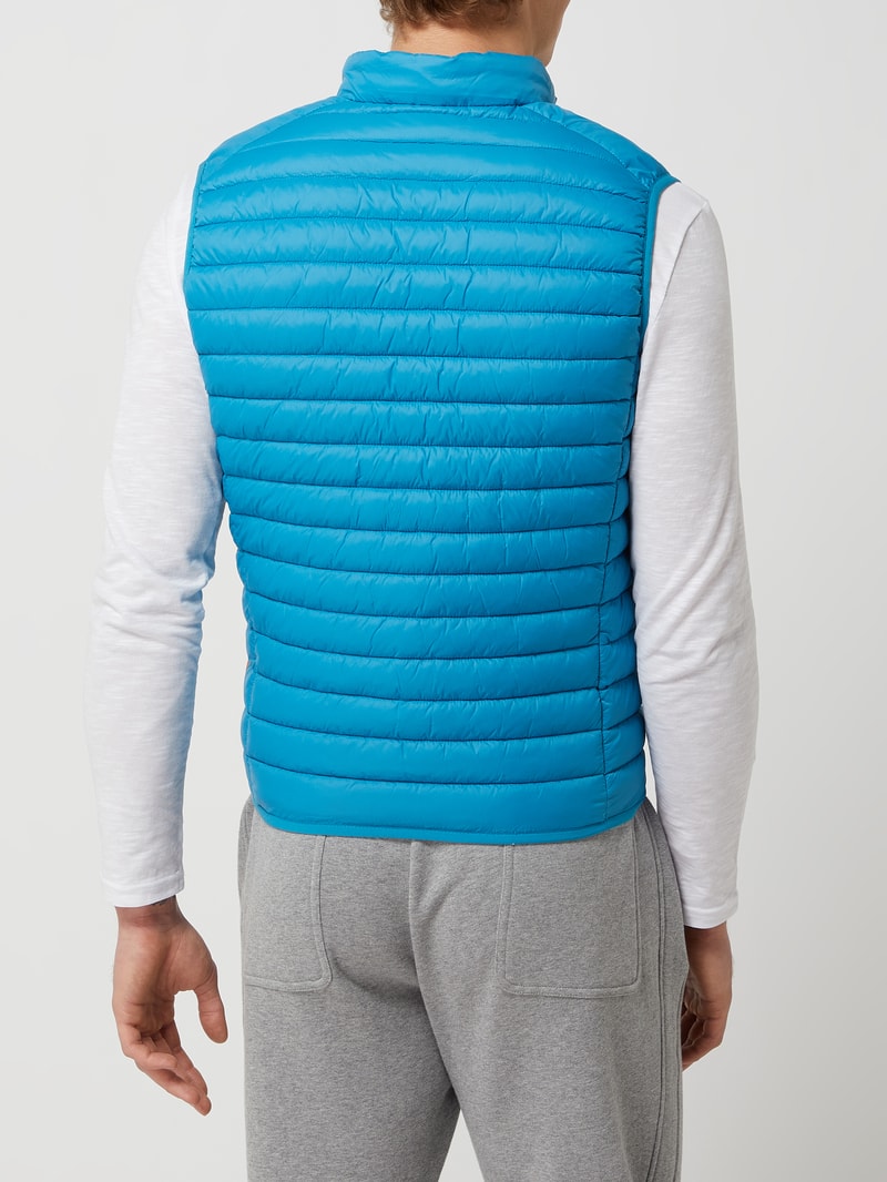 Steppweste mit Stehkragen Modell 'ADAM' in blau