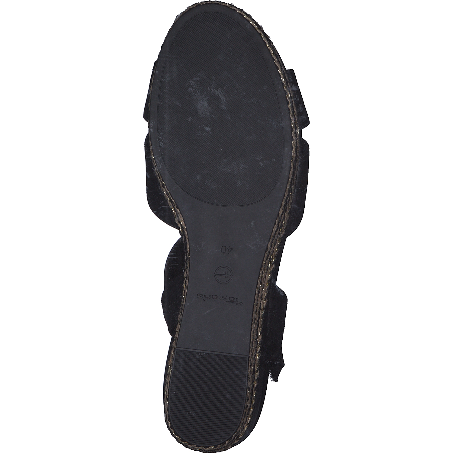 Tamaris 28001, Plateau-Sandaletten, Damen, Schwarz