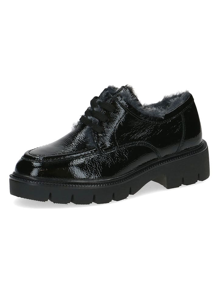 Caprice Leder-Schnürschuhe in Schwarz günstig kaufen