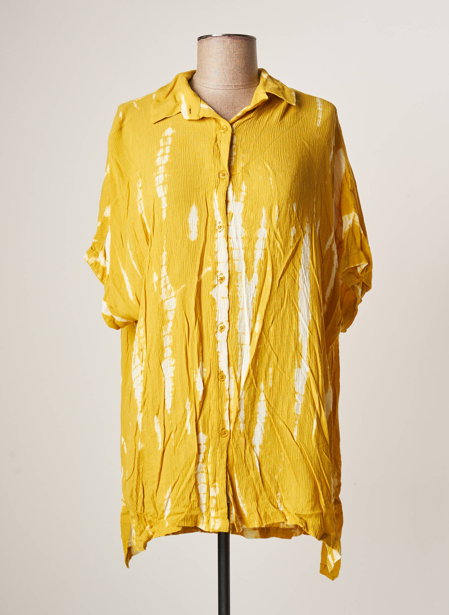 L Atelier D Anna Tuniquemanchecourte Femme couleur jaune