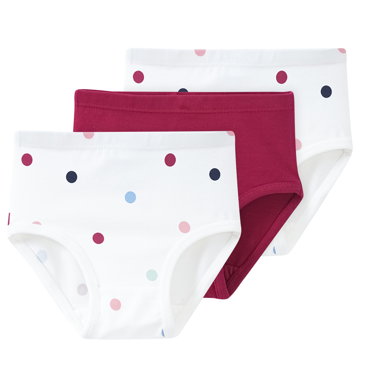 3 Baby Slips in verschiedenen Dessins