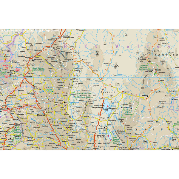 RKH WMP KENIA  1:950.000 - Straßenkarte