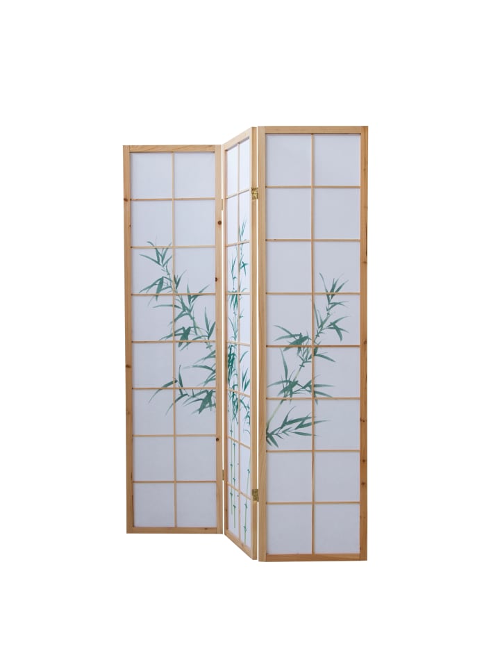 Homestyle4u 4-tlg. Paravent in Braun 132x175 günstig kaufen onesize