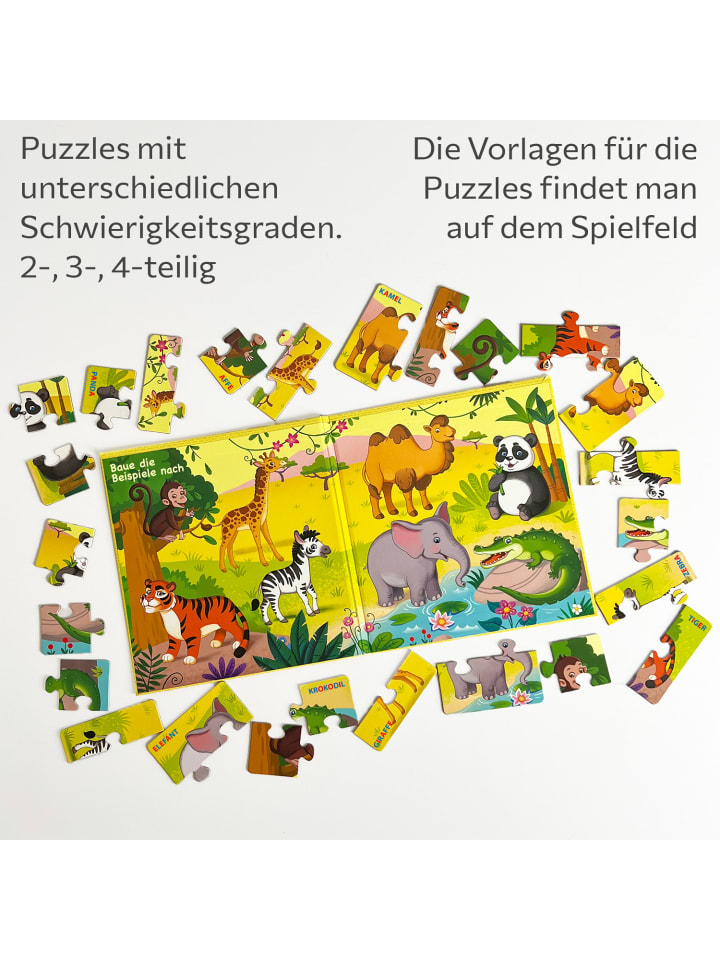 MAGNIKON Erste Puzzles Tiere in Afrika & Asien mit 25 Magneten- ab 3 Jahren günstig kaufen onesize