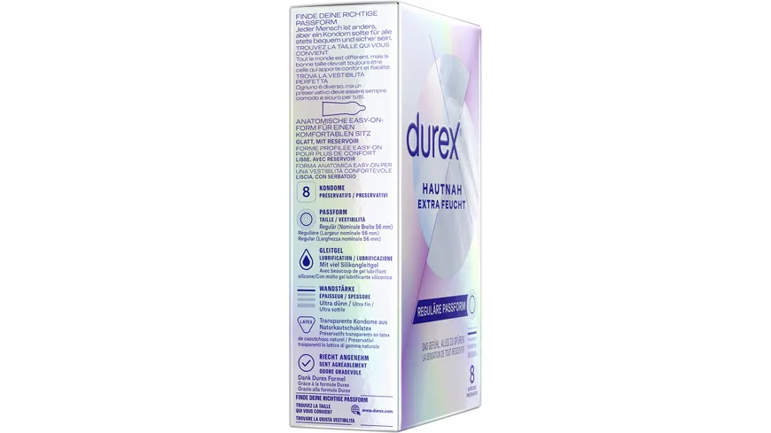 Durex Kondome Hautnah Extra Feucht