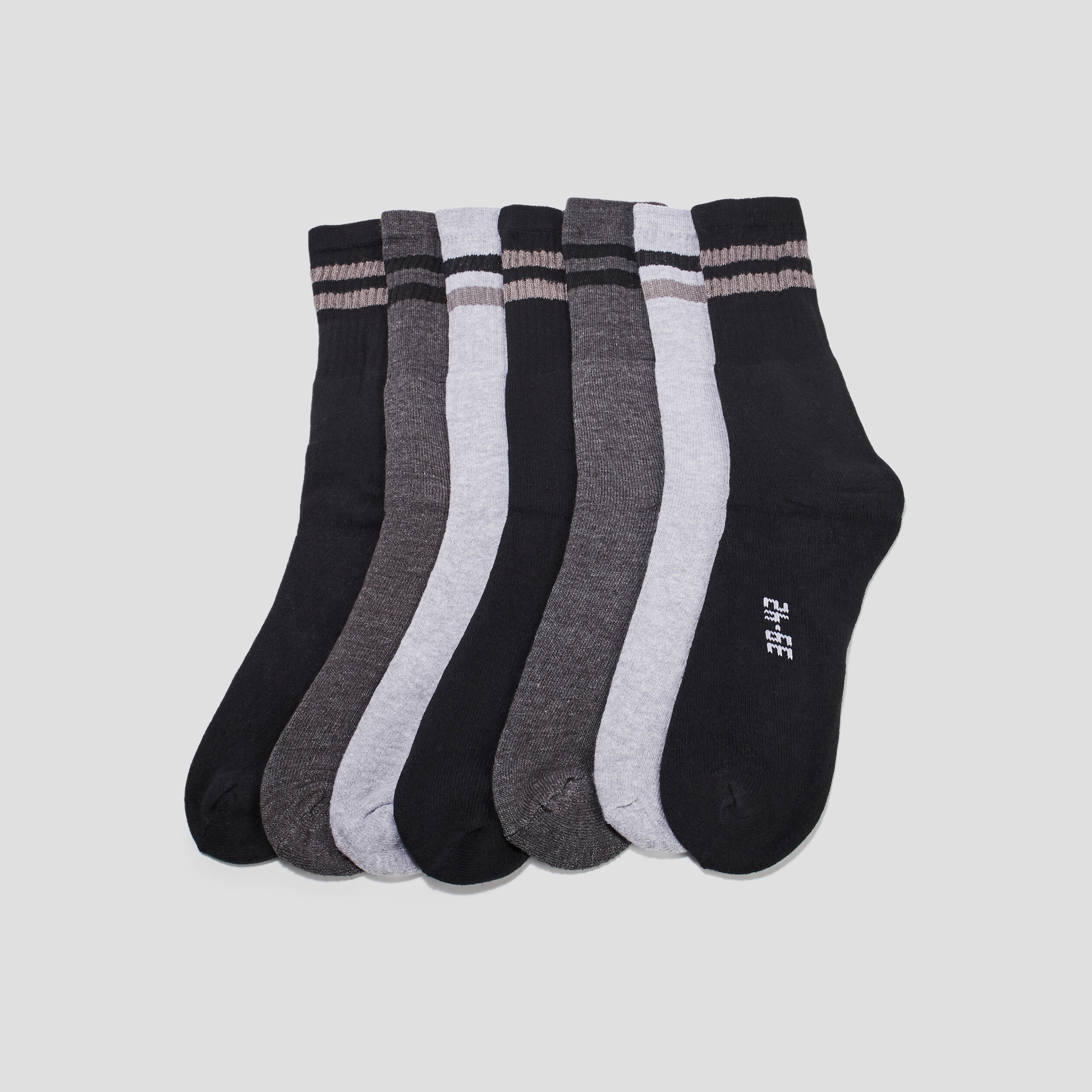 Lot 7 paires chaussettes de sport gris homme | La Halle