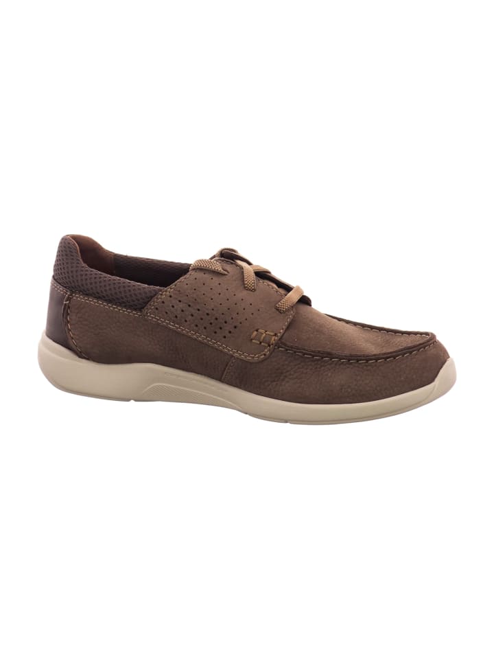 Clarks Mokassin Schnürschuhe in Braun günstig kaufen