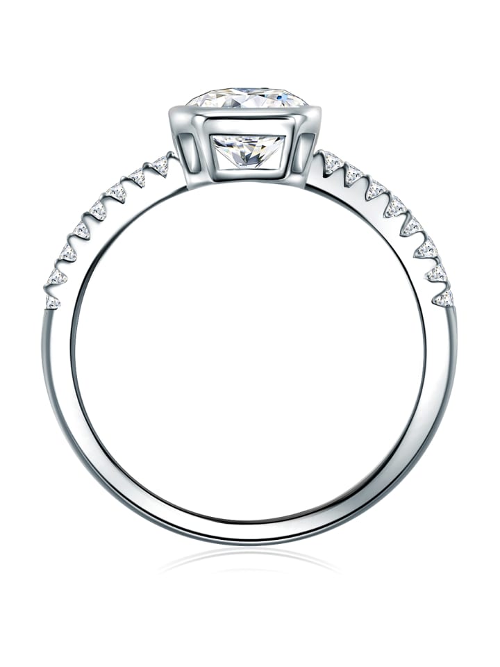 Trilani Ring Sterling Silber Zirkonia weiß in silber günstig kaufen