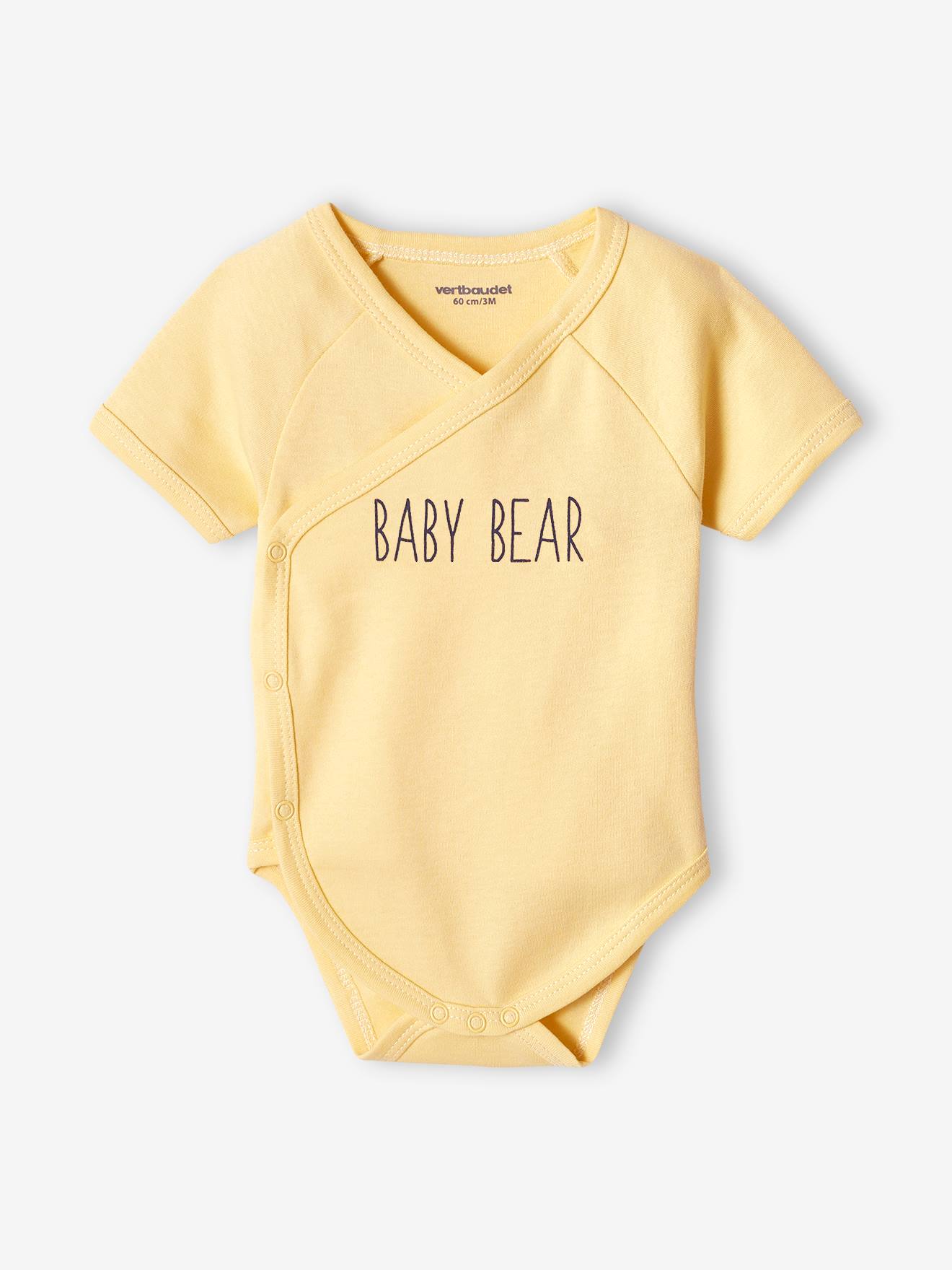 Lot de 5 bodies naissance bébé ouverture devant bleu ciel