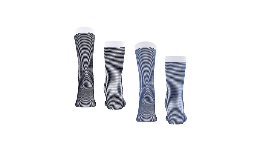 ESPRIT Herren Socken Allover Stripe 2er Pack grün