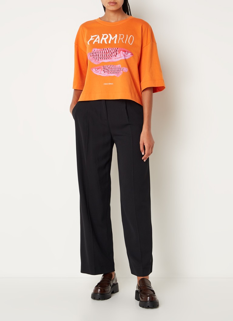 T-shirt Farm Rio in cotone biologico con logo stampato