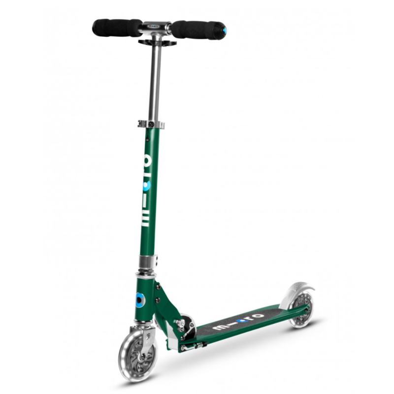 Trottinette 2 roues lumineuses pliable – Micro Sprite LED Vert Sapin