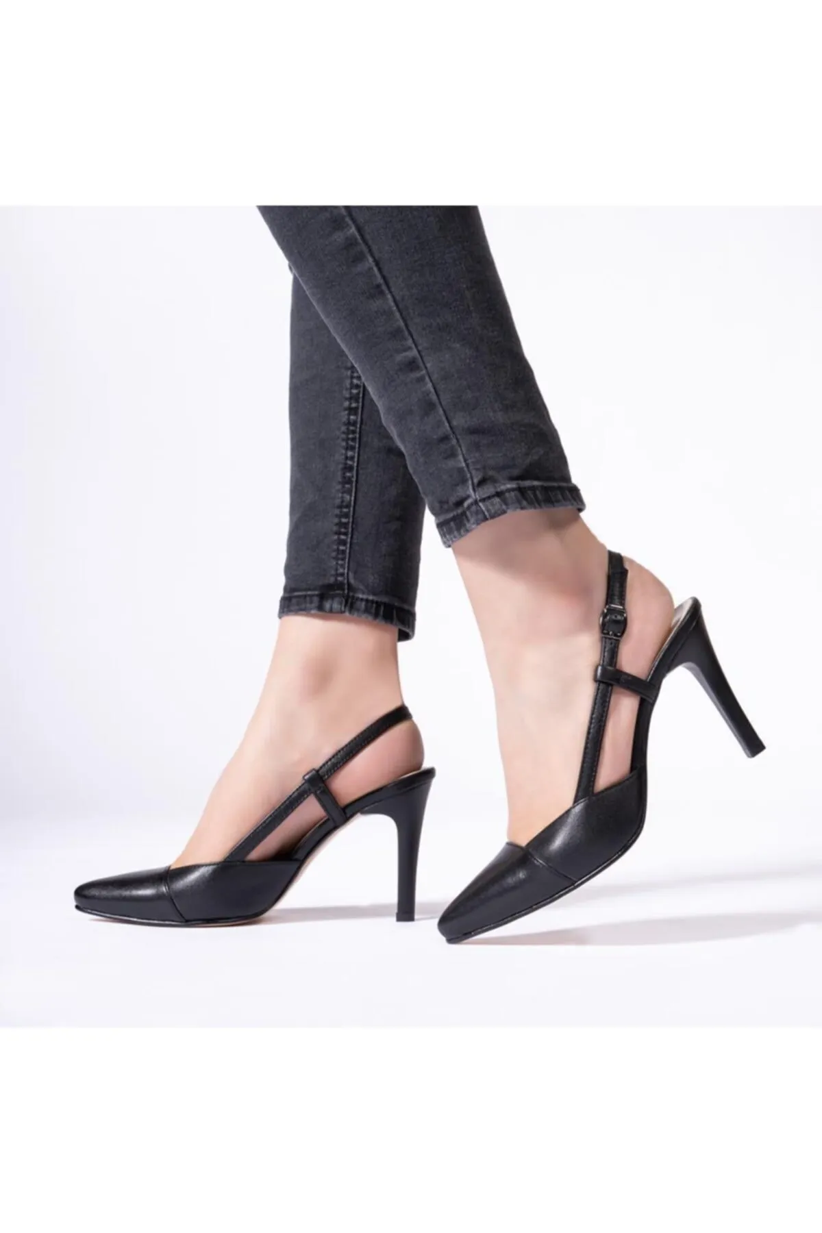CZ London  High Heels - Schwarz - Pfennigabsatz/Stiletto