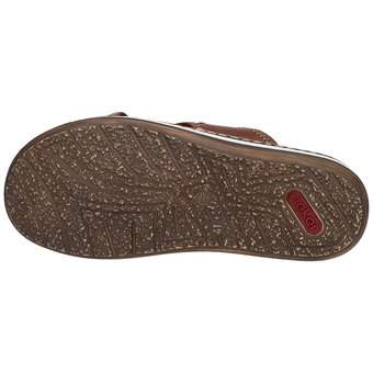 Rieker Kreuzband Pantolette in braun
