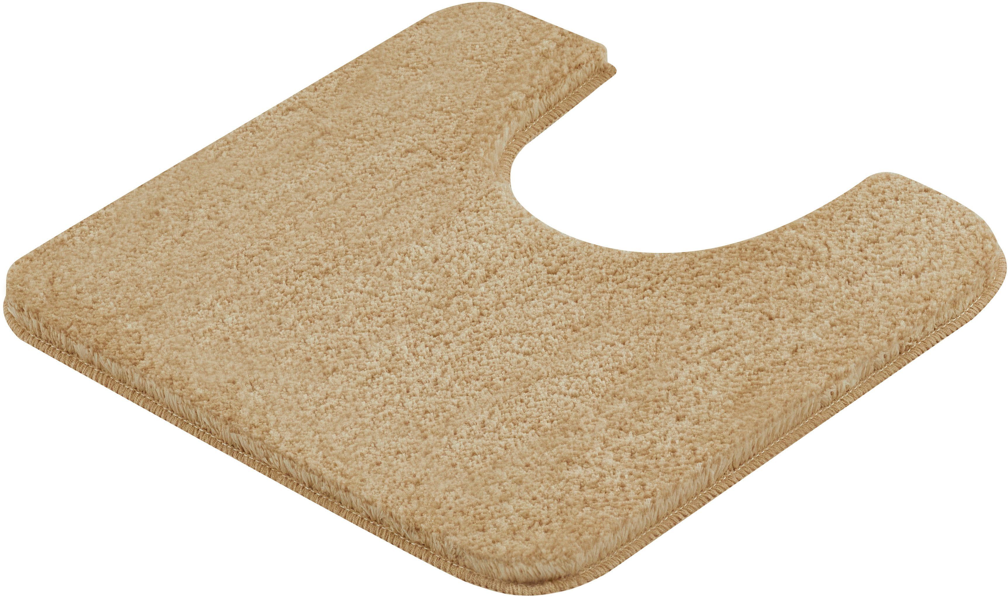 Badematte Meadow Kleine Wolke, Höhe 30 mm, rutschhemmend beschichtet, fußbodenheizungsgeeignet, Polyester, rechteckig, Badteppich, Uni Farben