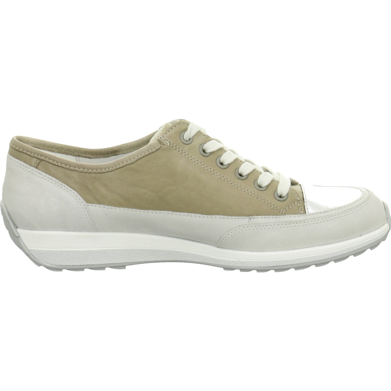 ARA Freizeit Schnürer grau cloud/silver/fossil Sportycalf