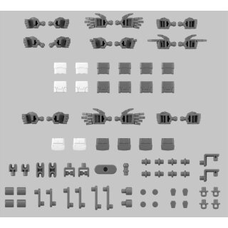 30mm 1/144 Option Parts Set 12 (Hand Parts / Multi-Joint)