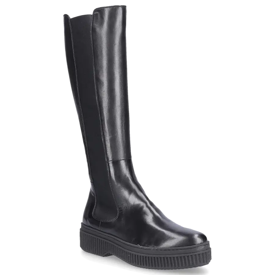 EN AVANT - Stiefel 117-06 Glattleder schwarz - schwarz