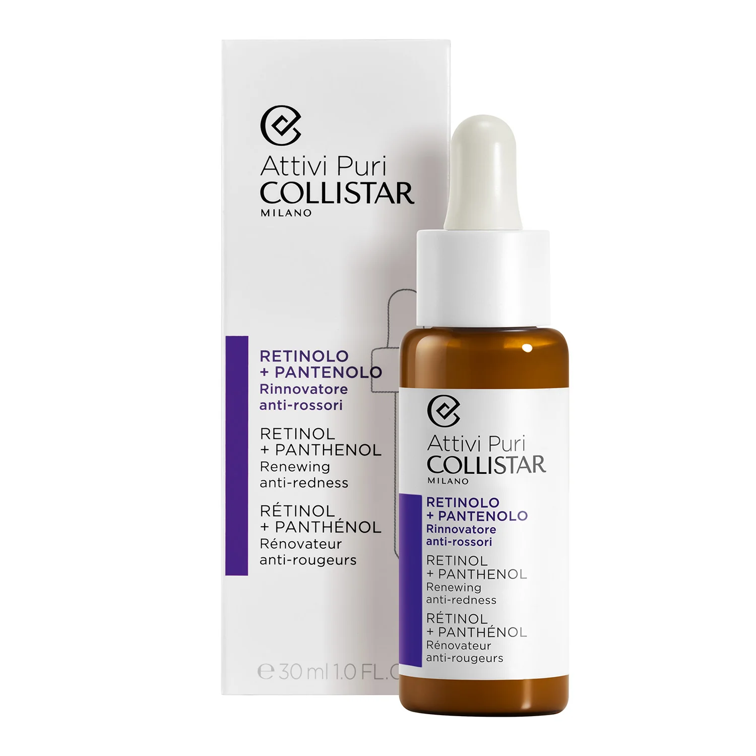 Pure Actives Retinol + Pantenol - Umirujući serum za lice, Serum za lice globalnog efekta