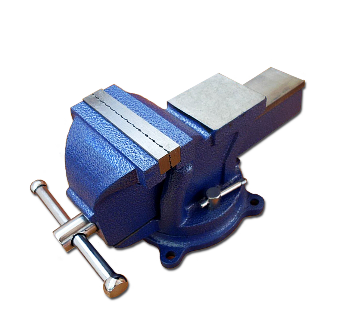 Vago-Tools Schraubstock Werkbankschraubstock 125mm drehbar 360° für Werkbank