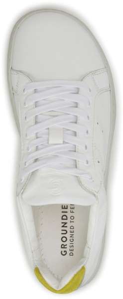 Groundies ~ Universe LowCut Sneaker GS1 ~ White Yelllow