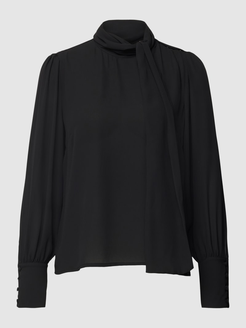 Blusenshirt mit Ballonärmeln in schwarz
