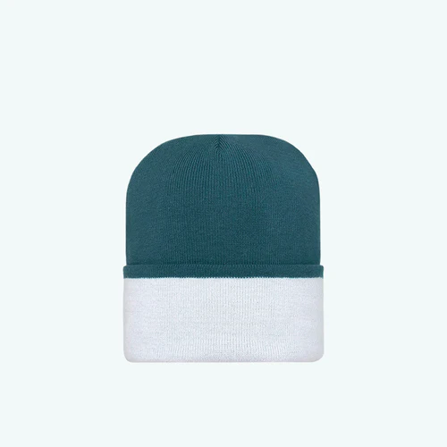 Arcata Sunset Beanie, Teal Blue & Blue Grey