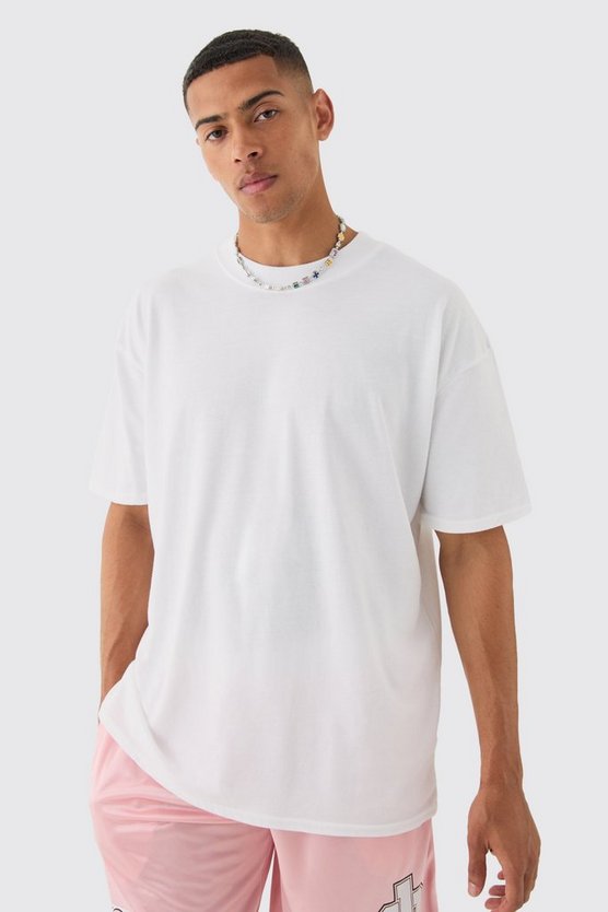 Oversize T-Shirt mit Herz Skelett-Print