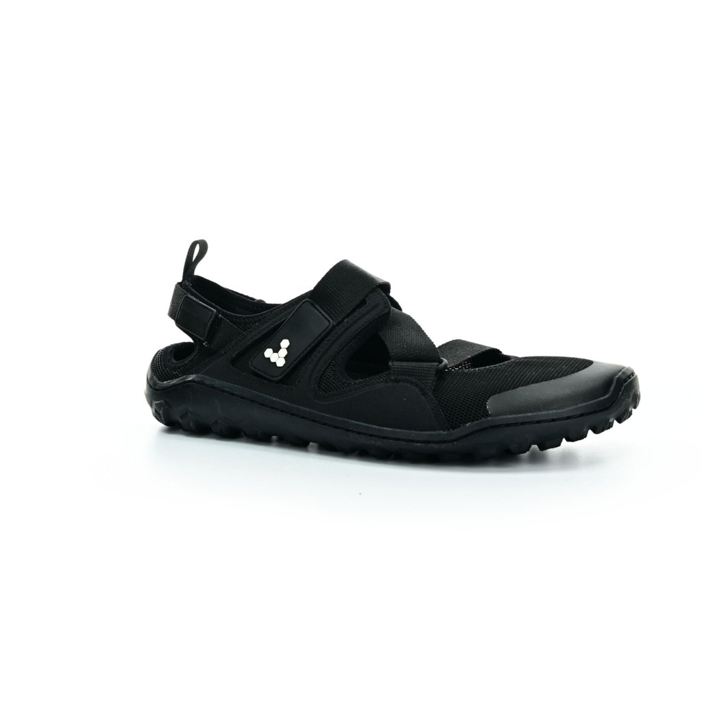 Vivobarefoot Tracker Sandal L Obsidian Textile Barfußsandalen