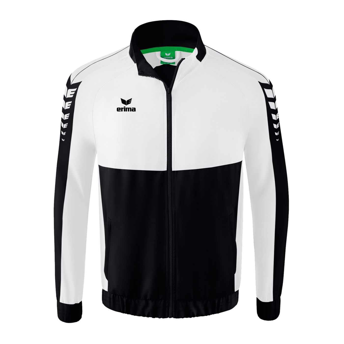 Erima Six Wings Präsentationsjacke Schwarz Weiss
